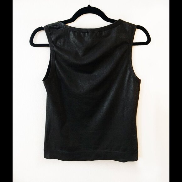Vintage 90's Le Chateau "Girls" Tank Top with Metallic Sheen, Women's M - Picture 2 of 5